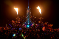 "Mayan Warrior" mutant art car at Burning Man in Black Rock City Nevada