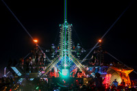 "Mayan Warrior" mutant art car at Burning Man in Black Rock City Nevada