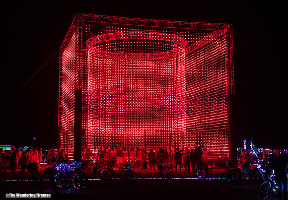 "Apotheneum" art piece at Burning Man in Black Rock City Nevada