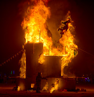 "What Lies Beneath" art piece at Burning Man in Black Rock City Nevada