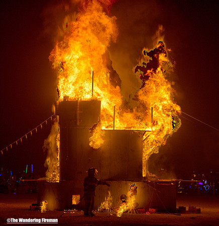 "What Lies Beneath" art piece at Burning Man in Black Rock City Nevada