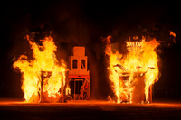 The "Whirl of Art" art piece at Burning Man in Black Rock City, Nevada.