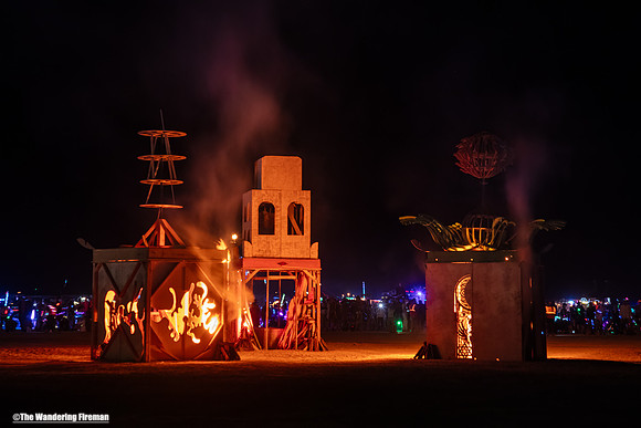 "Whirl of Art" art piece at Burning Man in Black Rock City Nevada