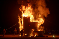 The "What Lies Beneath?" art piece at Burning Man in Black Rock City Nevada