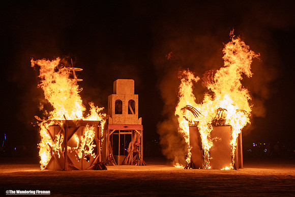 "Whirl of Art" art piece at Burning Man in Black Rock City Nevada