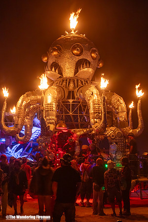 "El Pulpo Magnifico" Mutant Art car at Burning Man in Black Rock City Nevada
