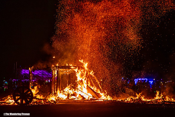 The "Whirl of Art" art piece at Burning man in Black Rock City, Nevada