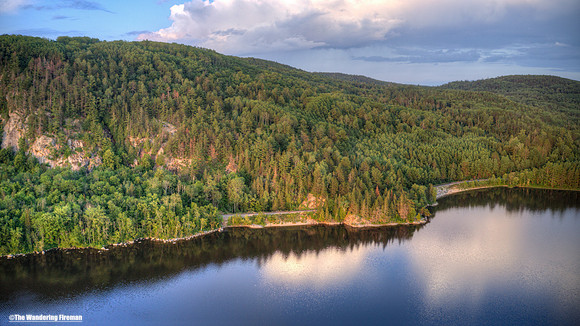Mavic 2 Pro drone image of the Ottawa river in Ontario