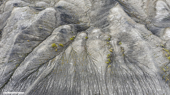 Drone image of the arid landscape of south Utah.