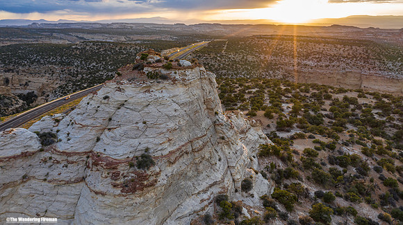 Drone image of Ghost Rock in south Utah