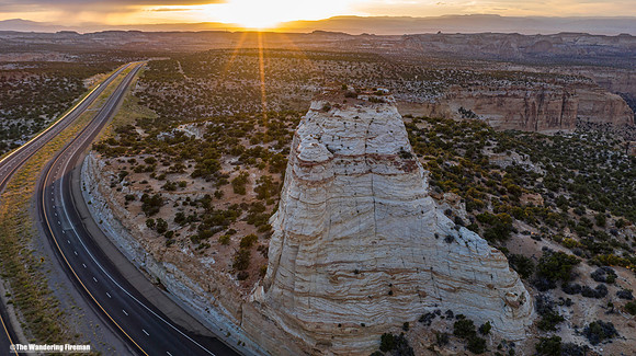 Drone image of Ghost Rock in south Utah