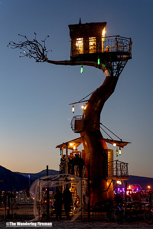 "Above and Below" art piece at "Burning Man" in Black Rock City Nevada