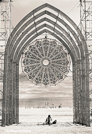 Art piece on the playa of "Burning Man" in Black Rock City Nevada