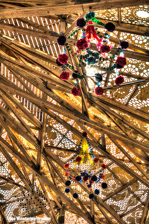 The art piece "Chapel of Babel" at Burning Man in Black Rock City Nevada