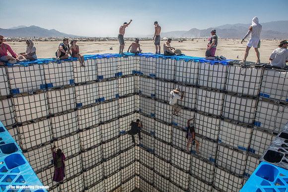 Art on the playa from Burning Man in Black Rock City Nevada