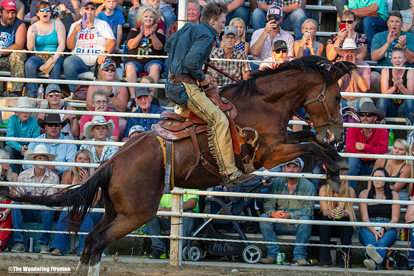 Saddle Bronc Riding at the Leon Iowa Rodeo