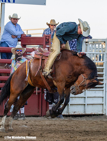 Saddle Bronc Riding at the Leon Iowa Rodeo