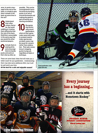 "Hometown Hockey" magazine article