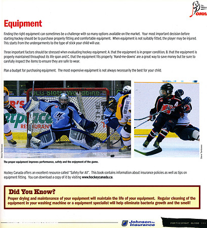 "Hometown Hockey" magazine article