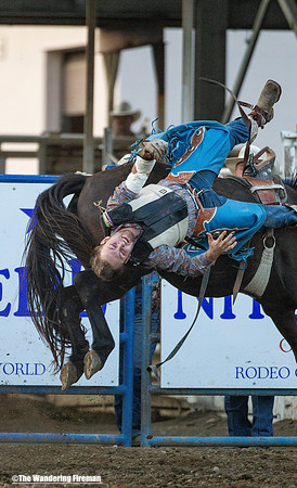 Bronc busting