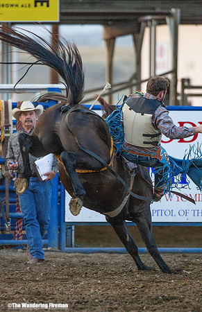 Bronc riding