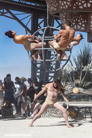 Inner  Core performance art at Burning Man in Black Rock City Nevada