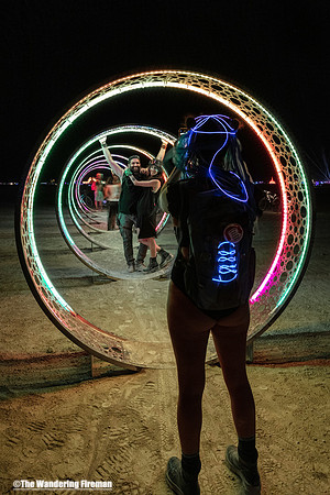 The art project called  Centered at Burning Man in Black Rock City Nevada