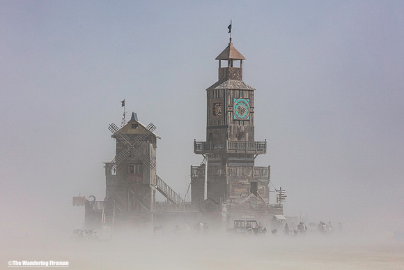 The Folly art project at Burning Man in Black Rock City Nevada