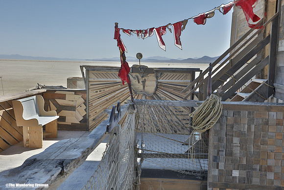 A view from the Folly art project at Burning Man