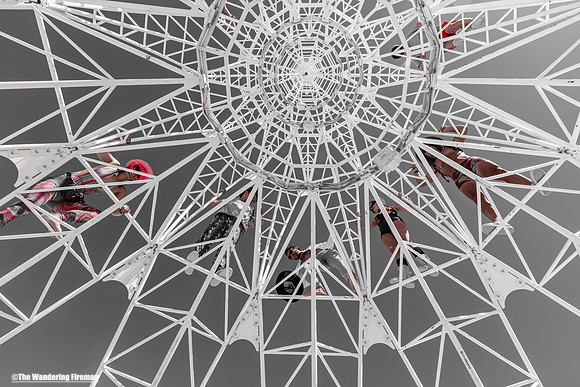 Elevation art project of Burning Man in Black Rock City Nevada-2