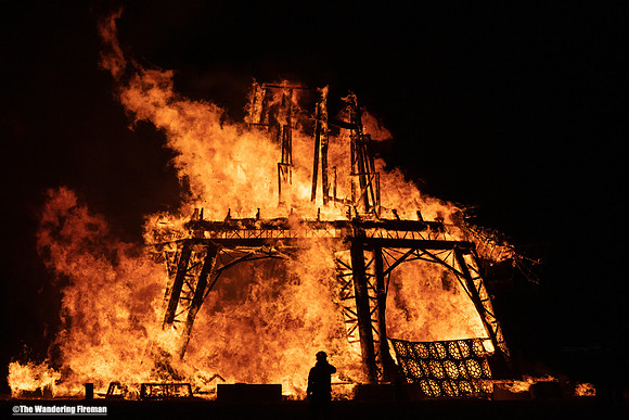 Burning Man fire