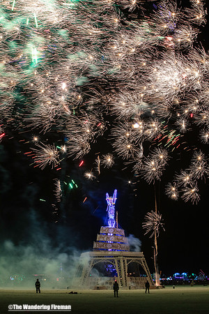 Fireworks before the ignition