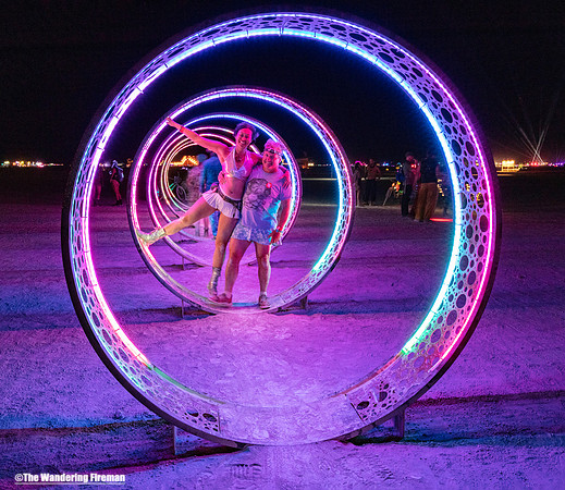 Art project called Centered at Burning Man in Black Rock City Nevada
