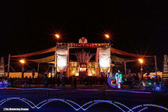 Music venue at Burning Man in Black Rock City Nevada