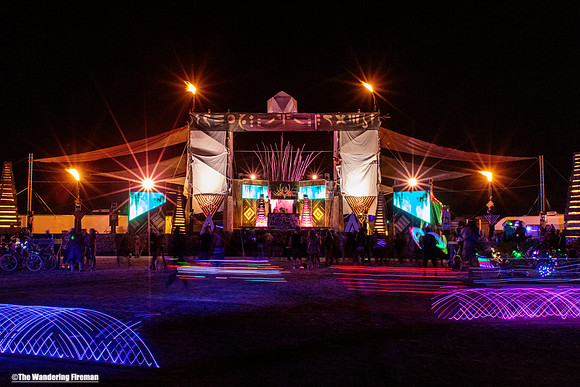 Music art project at Burning Man in Black Rock City Nevada