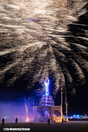 Fireworks at the "Man" burn...
