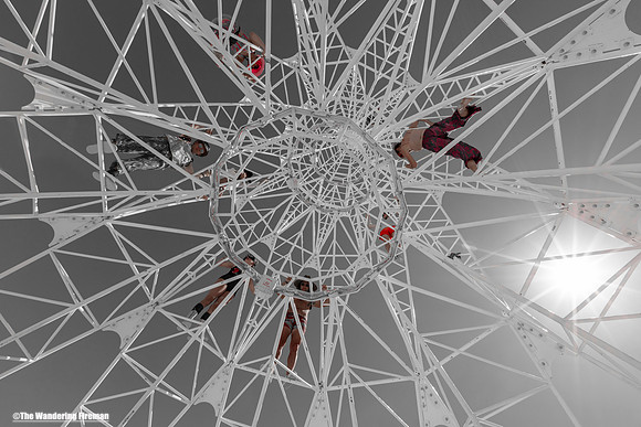 Elevation art project at Burning Man in Black Rock City Nevada-4