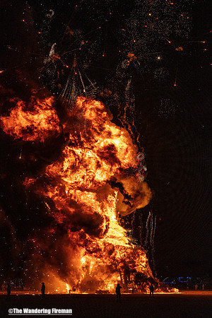 The "Man" fully involved