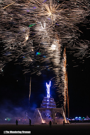 Fireworks before the Man burns