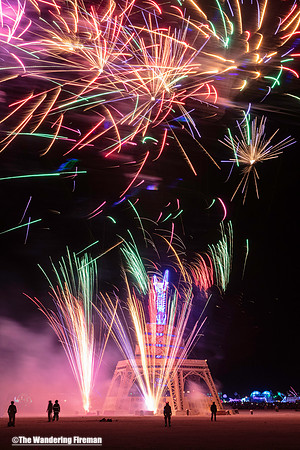 Fireworks at the Man Burn...