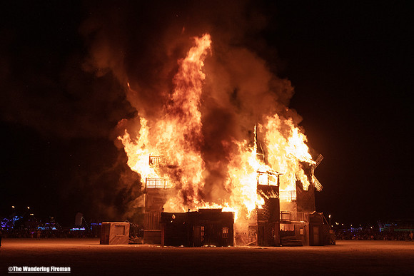 The "Folly" burn grows