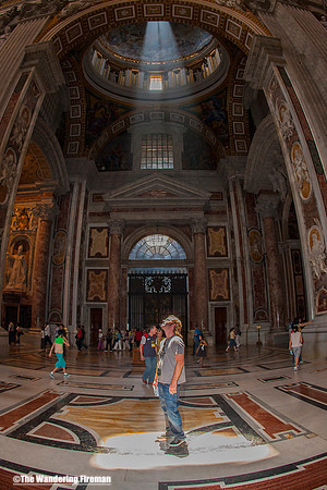 St. Peters Basilica in the Vatican City of Rome in Italy.