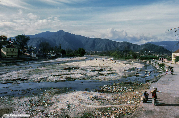 River through Kathmandu Nepal