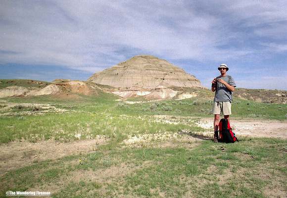 Resting in the badlands of Alberta near Drumheller