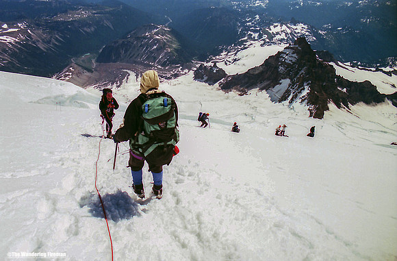 Continuing our descent of Mount Ranier in Washington State