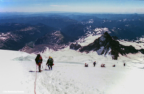 Continuing the descent of Mount Ranier in Washington State