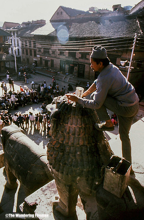 City square in Kathmandu Nepal