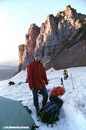 The landscape of camp Shurman on Mount Ranier in Washington State