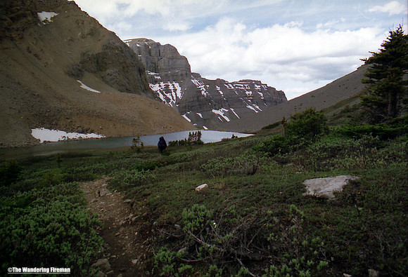 Hiking through lush scenery in Alberta Canada