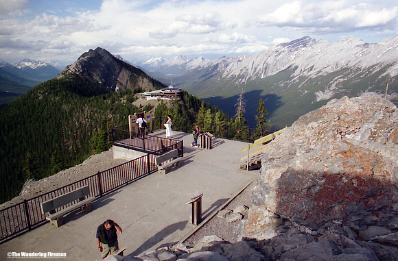 The summit of Banff ski resort in Banff Alberta Canada